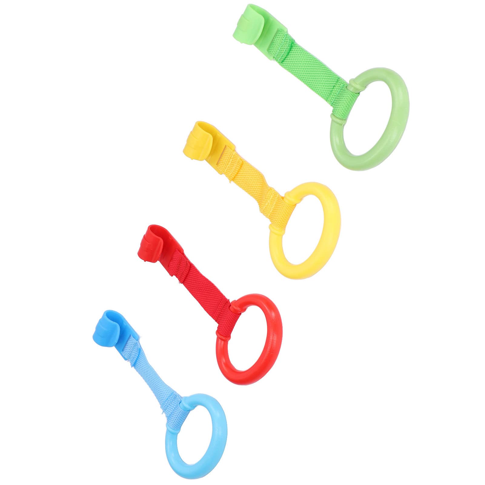 4 Pieces Baby Pull Up Rings Plastic Material Ergonomic Design Safe Practical Walking Assistant for Toddler - Image 4