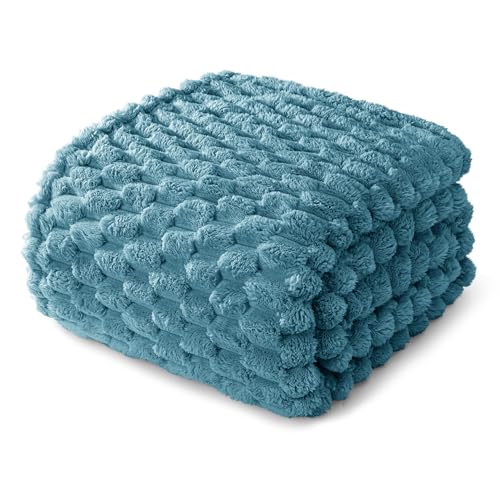 Whale Flotilla Manta mullida con patrón jacquard 3D, exquisita y cálida manta para todas las estaciones, 150 x 200 cm, azul pizarra Whale Flotilla Manta mullida con patrón jacquard 3D, exquisita y cálida manta para todas las estaciones, 150 x 200 cm, azul pizarra