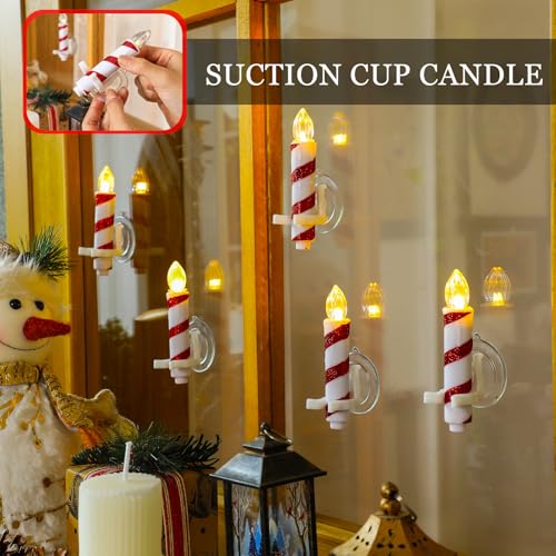 Velas LED sin llama árbol de Navidad con clips ajustables que no dañan ramas 4