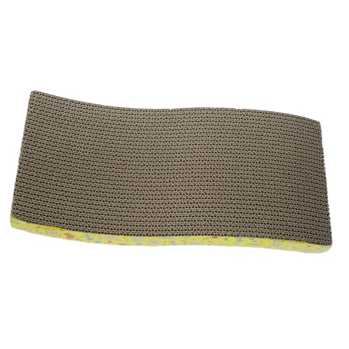 Mipcase Interactive Cat Scratching Wear Resistant Corrugated Board Shape Design for Play and Relaxation Reduces Destructive Behavior Patterns Pet Grinding Board