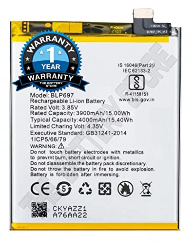Image of THE BATTERY STORE Orignal replacment Battery BLP697 Original Battery Compatible for Oppo F11 Pro (CPH1969) Battery with 1 Year Warranty (for BLP697)