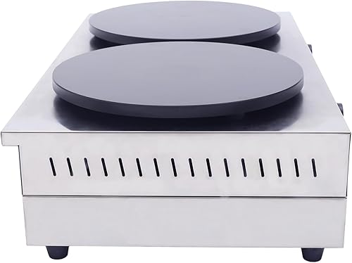 Miniatura 4 de Máquina para hacer crepas, sartén eléctrica antiadherente de 110 V, máquina comercial para hacer crepas, crepes de acero inoxidable para desayunar