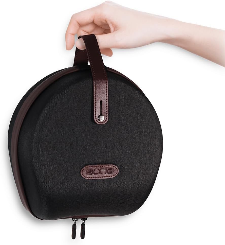 Image of Aune AR5000 with Carrying Case, Full-Size Open-Back Headphones with MLD Driver, Dynamic Driver, Detachable Cable, Over-Ear HiFi Hi-Res Audiophile Headphones for HiFi System, Home Audio, DAP