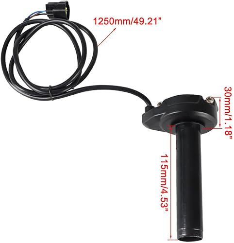 Miniatura 2 de JXMOTONG - Empuñaduras de acelerador y rodamiento JXMOTONG - Juego de empuñaduras de acelerador con cable de acelerador para bicicleta de cross
