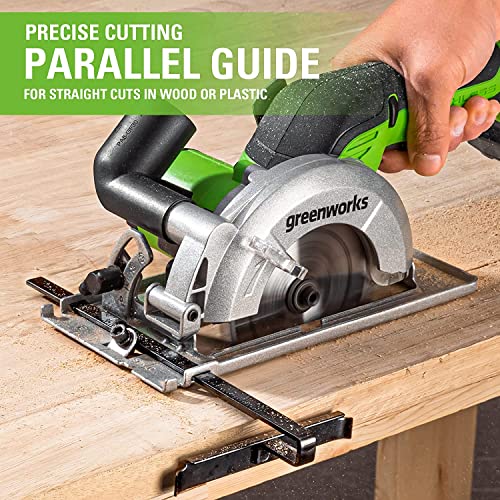 Image of Greenworks 24V Brushless 4-1 /2 inch Compact Circular Saw (6,500 RPM). Tool Only