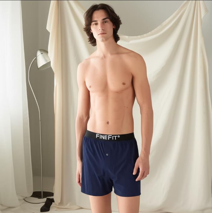 Men's Knit Boxer Shorts, 6 Pack, Assorted Colors, Elastic Waistband2