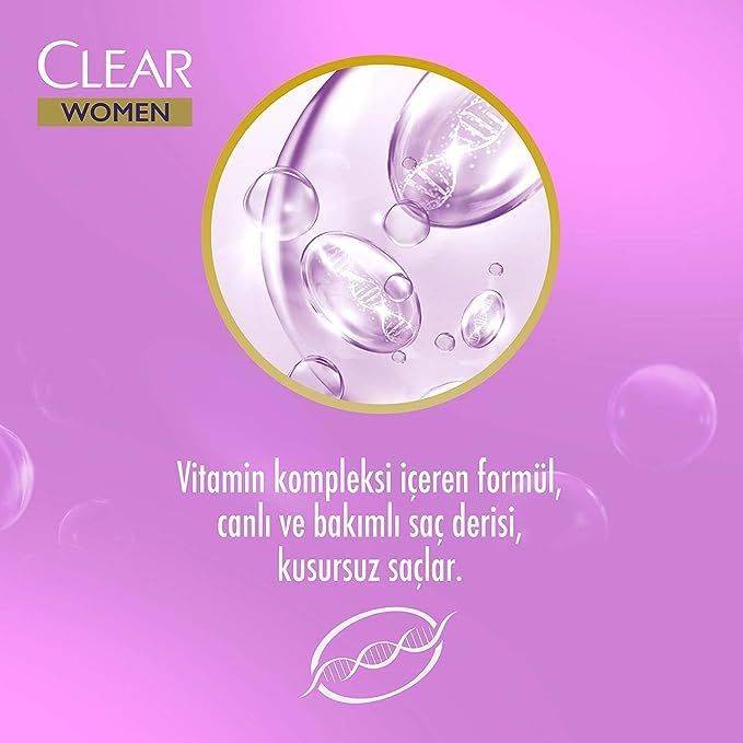 Miniatura 6 de CLEAR MUJER CHAMPÚ ANTICASPA Y CAÍDA DE CABELLO Complejo vitamínico de cuidado completo 350 ML-11.8 Fl Oz