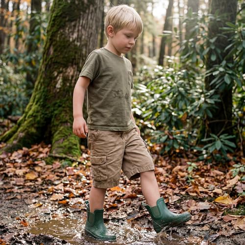 Image of Motasha Chelsea Rain Boots for Girls Boys Waterproof Toddler to Big Kids