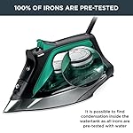 Rowenta Pro Master Stainless Steel Soleplate Steam Iron for Clothes, 210 g/min, 400 Microsteam Holes, Cotton, Wool, Poly, Silk, Linen, Nylon 1775 Watts Ironing, Garment Steamer, Powerful Steam DW8360 - Image 4