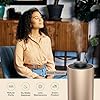 Waterless Essential Oil Diffuser for Home Aromatherapy Scent Diffusers with 3 Countdown Timer Settings or Timer-Off, 3 Mist Levels for Car Room Studio Office, ANX Premium Metal Black 2 Pack #5