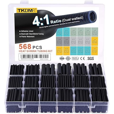 TKDMR 568 Pcs Heat Shrink Tubing Kit Cover