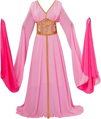 Van Helsing Aleera Cosplay Costume Vampire Bride Pink Dress for Women