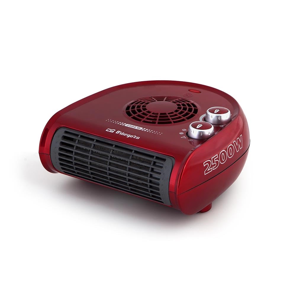 Orbegozo FH 5024 – Riscaldamento a 2500 W, funzione Ventola, Termostato rosso