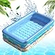 Planschbecken, Rectangular Pool, Kinder Aufstellpool, Aufblasbarer Kinderpool, Babypool, Aufblasbares Schwimmbecken, Tragbare Badewanne,Kinder Planschbecken, 120 * 75 * 35 cm
