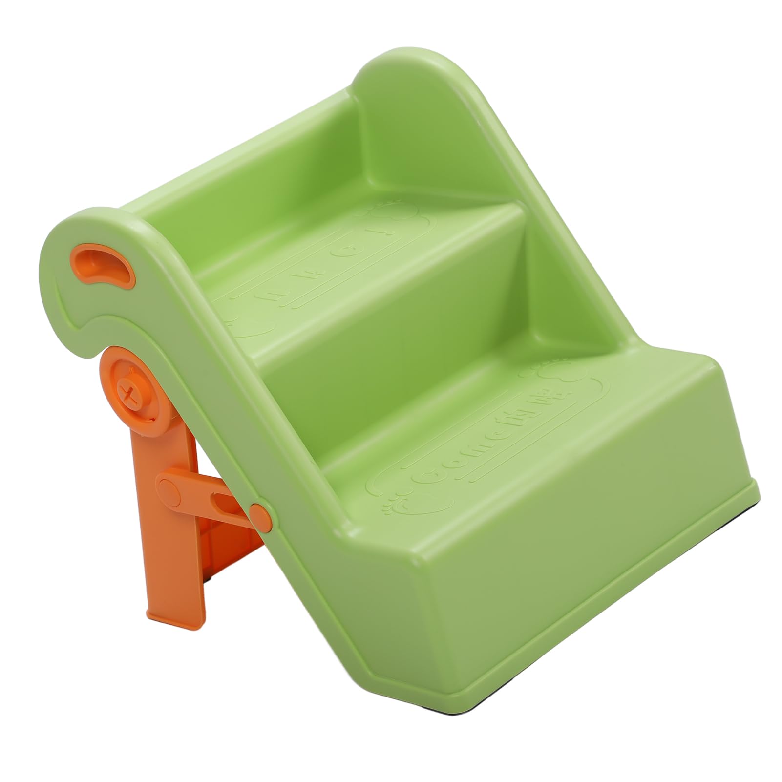 Pongnas Sgabello Pieghevole per Bambini a 2 Gradini con Paraspruzzi e Design Antiscivolo per Usare il Vasino e l'uso in Bagno Verde (GREEN)