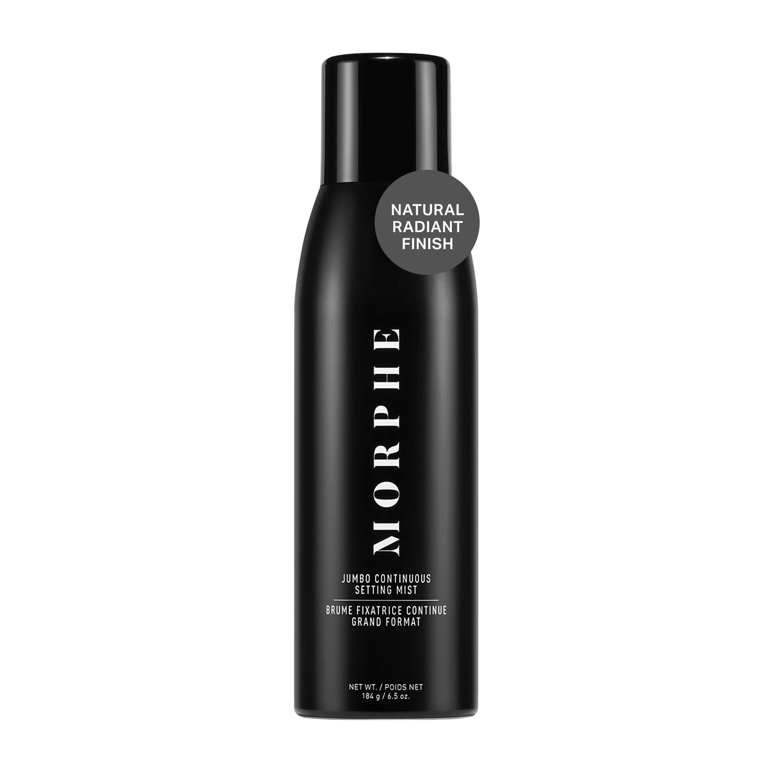 Morphe Jumbo Continuous Setting Spray - Microfine Fixing Spray for Makeup with a Radiant Finish - Helps resist makeup, baking or fading and increases wear and tear of the