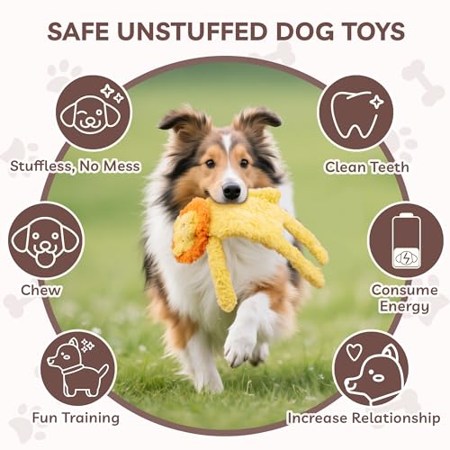 Juguete mordible para perros SHARLOVY sin relleno miniatura 5