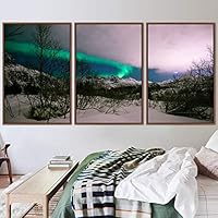 3 Piece Framed Canvas Wall Art Astronomy & Space Canvas Prints Home Artwork Decoration for Living Room,Bedroom - 16