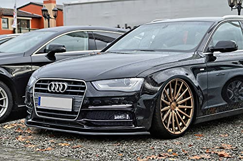 Spoiler avant noir brillant pour sublimer le style de votre Audi A4 B8