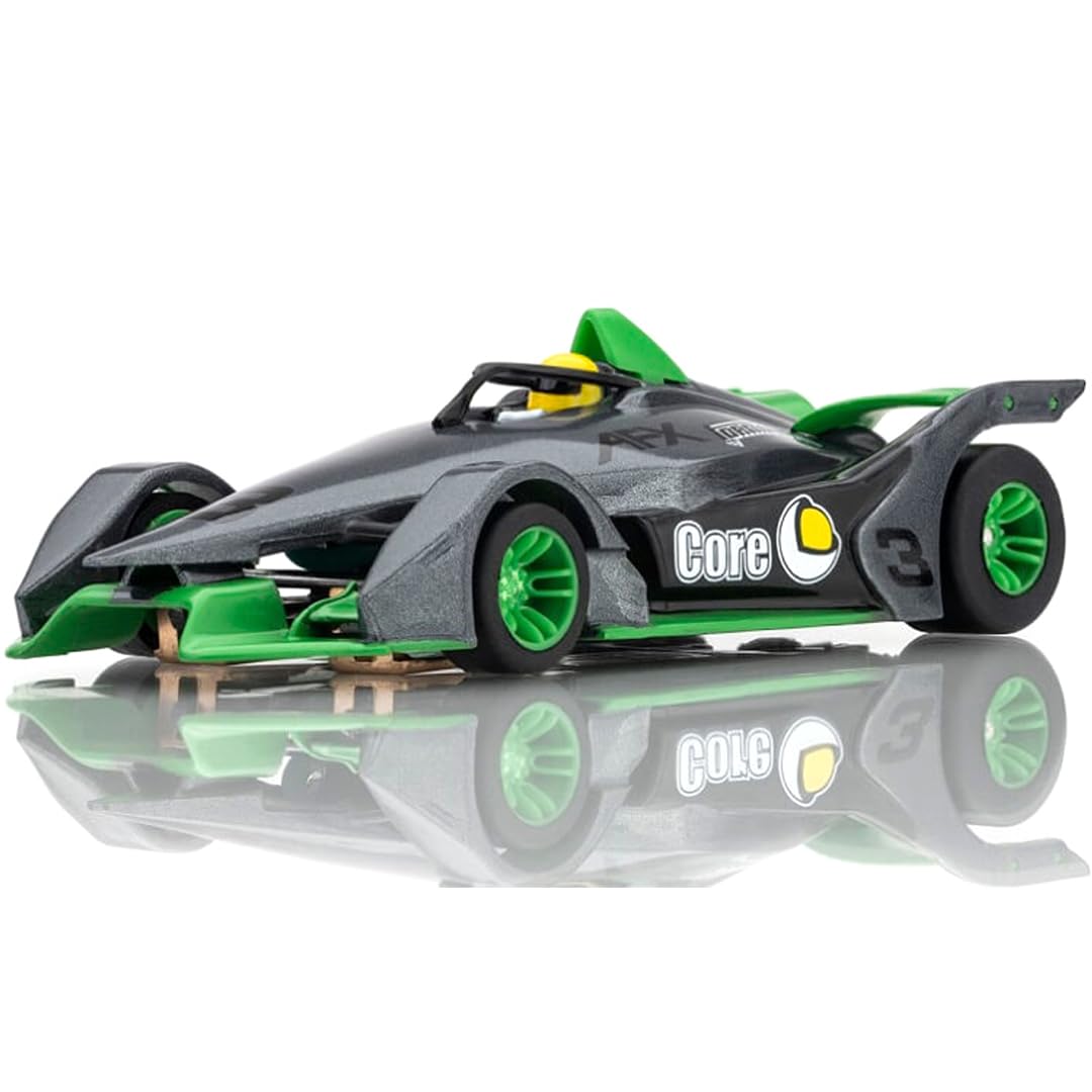 AFX 22064 Mega-G+ Formula N #3 Silver/Green HO Slot Car