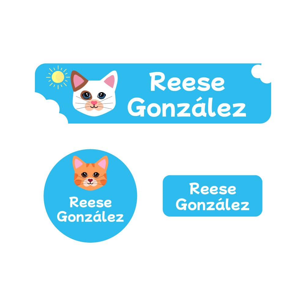 Name Bubbles - Kids Custom Name Labels for Daycare, School, Camp (144 Labels) - Personalized Waterproof Name Stickers for Clothes Tags, Lunch Boxes,