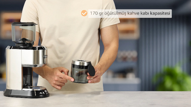 De'Longhi Dedica KG 521.M elektrikli kahve değirmeni, aroma