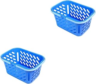 NOLITOY 2 Pçs Cesta De Plástico Crianças Cesta Mini Cestas Brinquedos Para Crianças Cesta De Armazenamento Cesta Fingir Brinquedos Para Cozinha Cesta De Compras Para Crianças Balde De