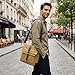 Imagen de DORRISO Elegante Hombre Vintage Bolsos Hombro Lienzo Bolsa Mensajero para 10