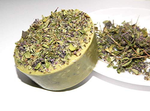 Herbal Soap Facial Body Peppermint Thyme Face Natural Moisturizing Artisan Soap Gift For Her Gift For Women Bath Soap Valentines Day Gift Valentine Gift Girlfriend Gift Sister Gift