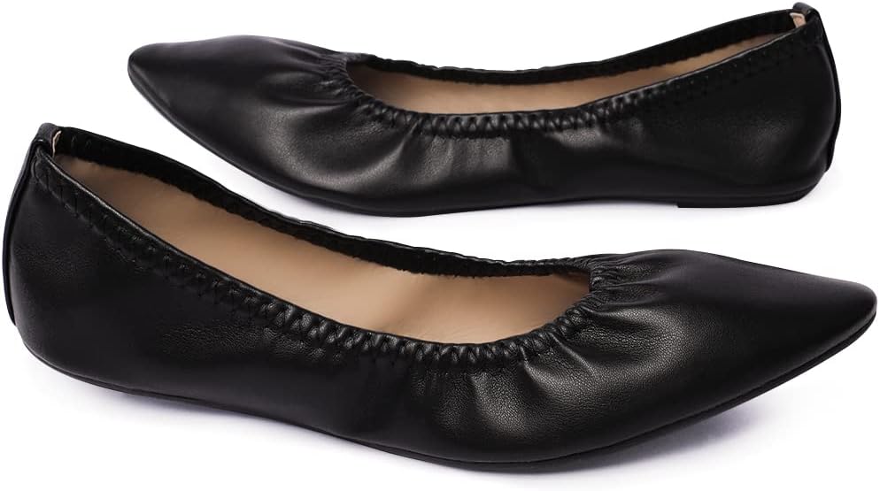 Women's Ballet Flat Slip On Flats - Classic Casual Dress Shoes, Foldable Portable Travel Ballet Walking Shoes - Image 6