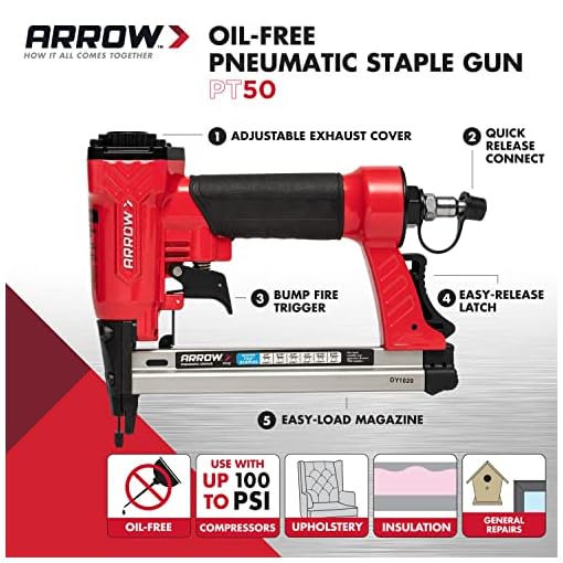 Arrow Fastener Arrow PT50 Pneumatic Staple Gun Best Hydraulic Product