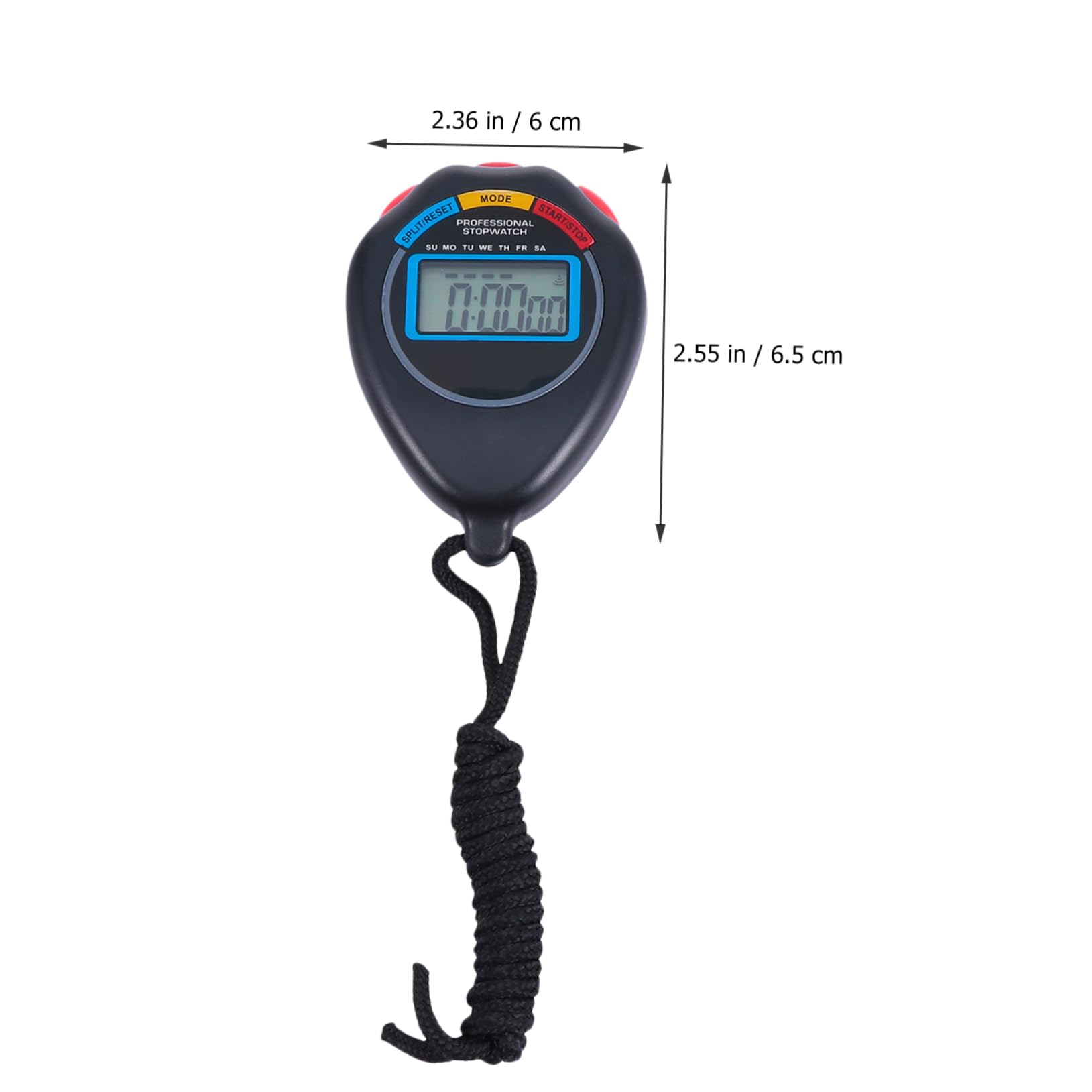 Parliky 3Pcs Portable Training Stopwatch Lightweight Digital Timer for Game Matches Easy to Use Stopwatch for Racing Running and Sports Activities Durable and Practical Design
