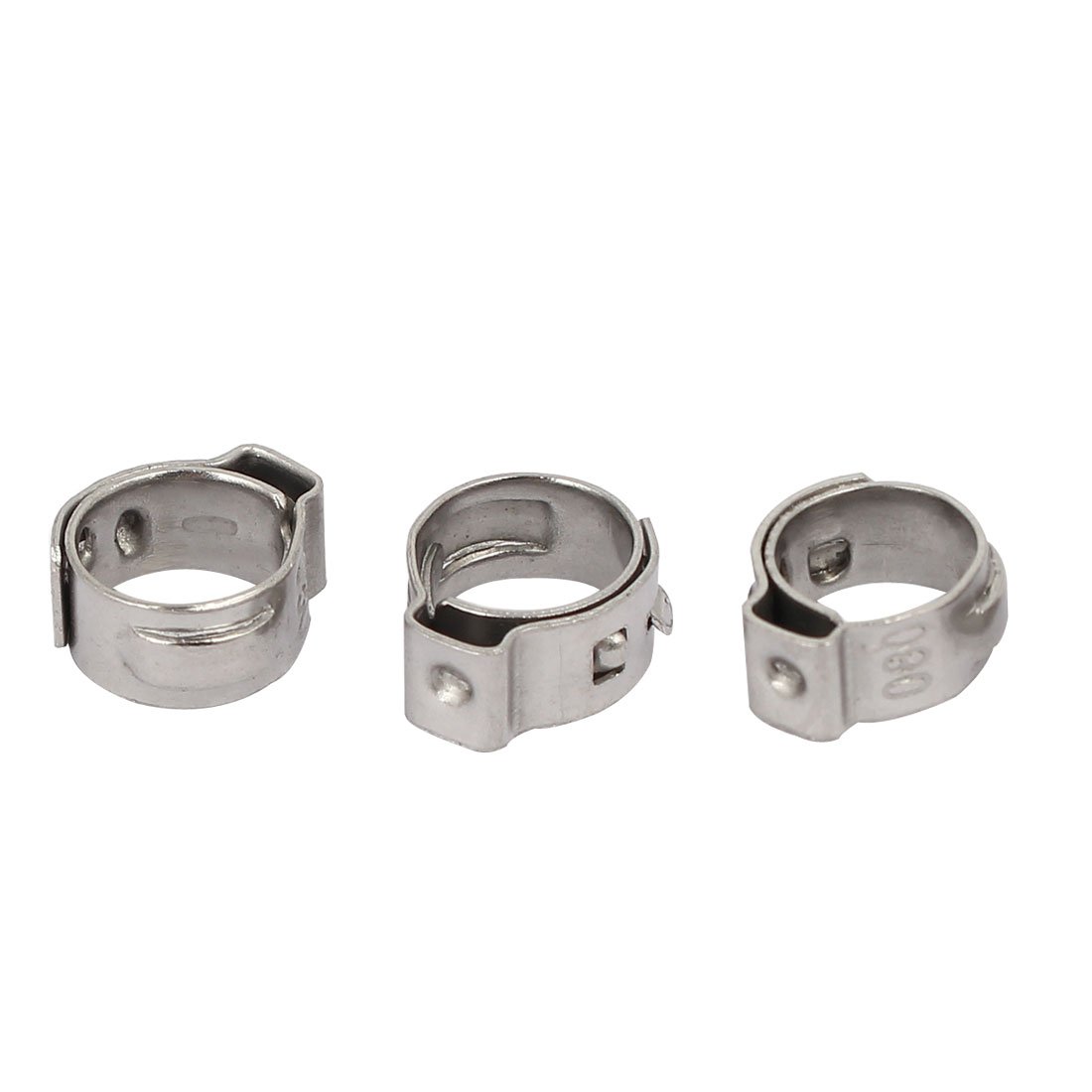Aexit 6.8mm-8mm 304 Clamps Stainless Steel Adjustable Cable Pipe Tight Hose Strap Clamps Clamps 3pcs