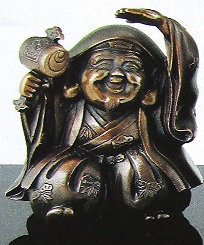 Amazon.co.jp: 『舞三福神』青銅製 ブロンズ 銅像 七福神 大黒天