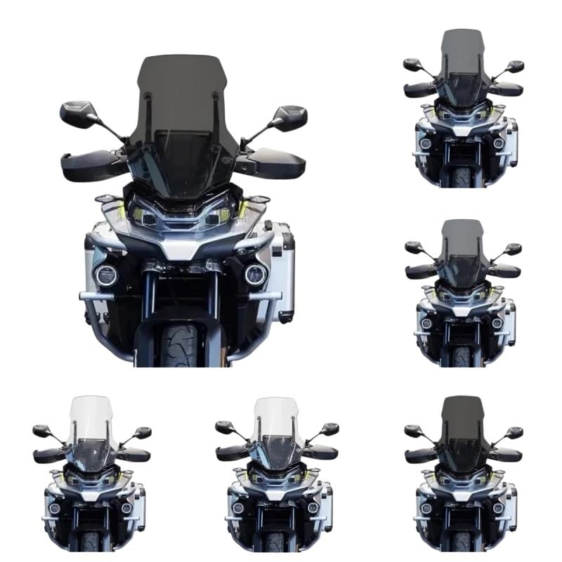Pare-brise moto 52cm pour 800 MT gris de protection