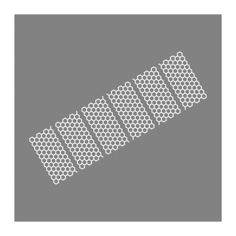 Car Rear Tail Light Vinyl Film Stickers for BMW Auto Honeycomb Graphics Decor Decals(Glossy White)