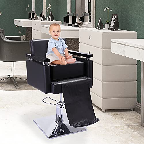 Salon Barber Seat Child Booster Styling Chair Cushion Black