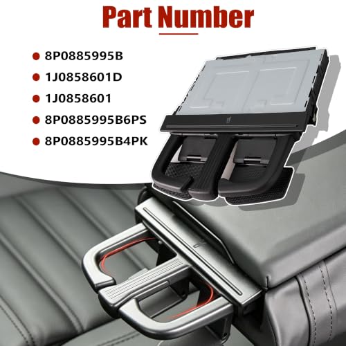 Portavasos con Consola Central Plegable para Carro miniatura 2