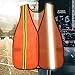 SIFE 10 Pack High Visibility Reflective Safety Vest,Made from Breathable and Neon Orange Mesh Fabric with Stretchable design,light weight for Man and Woman(Orange, 10 pack)