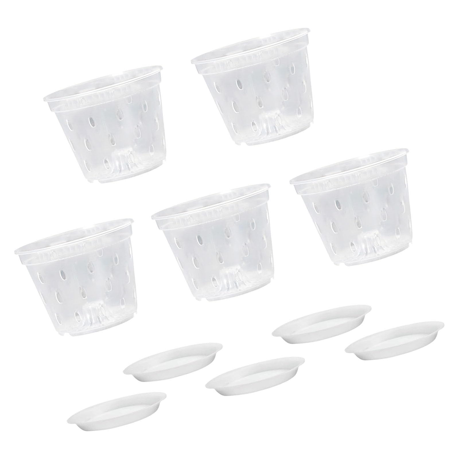 Xjdzineq Clear Flower Bases Set of 5 Great for Observing Root Development and Moisturization Needs Window Sill Cultivators
