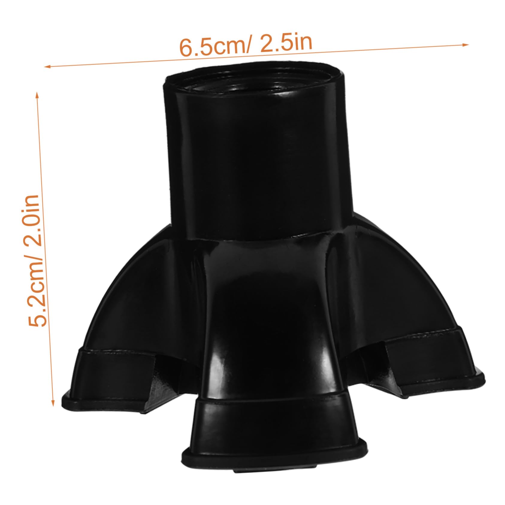 PERSELOSO 4Pcs Thickened Cane Replacement Tips Skid Foot Pads for Walking Sticks Trekking Poles Durable Crutch Tips for Enhanced Stability and Safety Any Surface