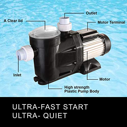 Swimming Pool Pump Pressure Spa Water Electric Self Priming Home Garden