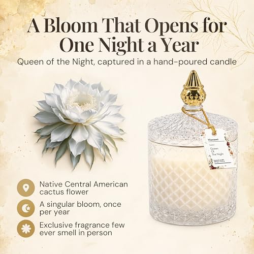 VIONAMI Queen of The Night Rare Flower Fragrance Luxury Scented Candle Gift - Image 2