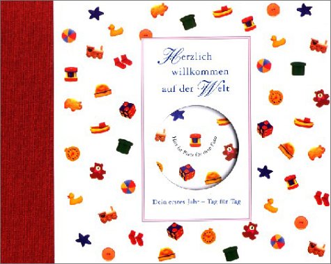 Herzlich willkommen auf der Welt, rot Herzlich willkommen auf der Welt, rot