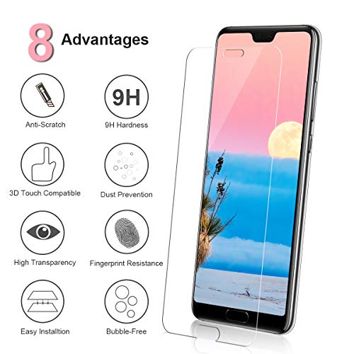 3 Pezzi Vetro Temperato per Huawei P20 Pro