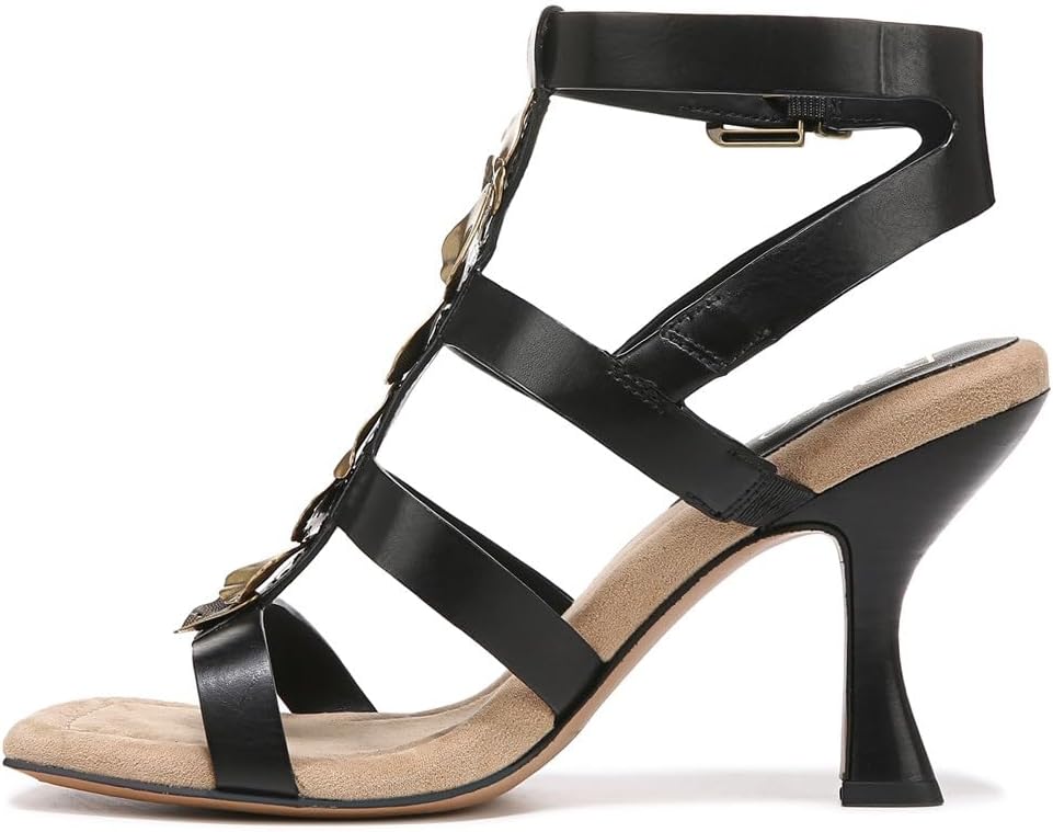 Franco Sarto Womens Rine Strappy Sandal Black 6 M