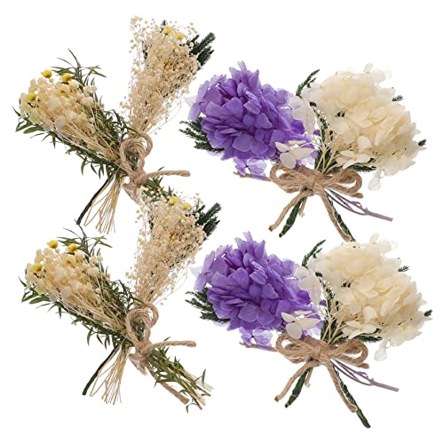 Kit 8 Paquetes Mini Ramos de Flores Secas para Manualidades