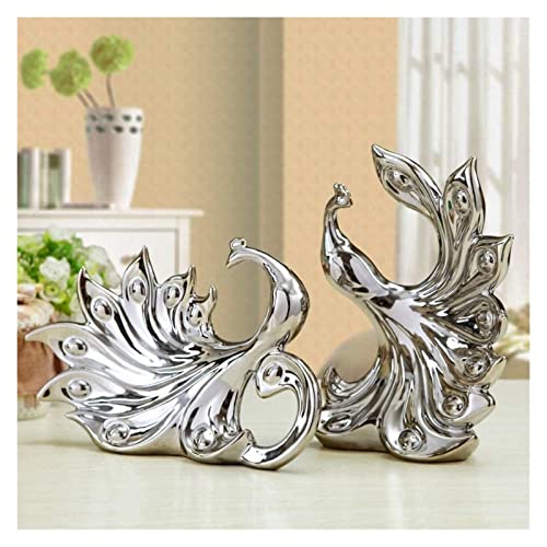 Statue de table silver de luxe dorée et argentée par galvanoplastie - 2