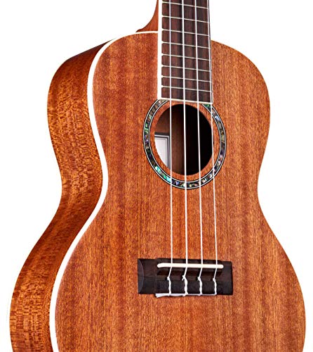 Image of Cordoba 15CM Concert Ukulele - Hand Crafted With Mahogany Top, Back & Sides, Authentic Abalone Rosette & Satin Finish & Premium Italian Aquila Strings - For Beginners & Professionals