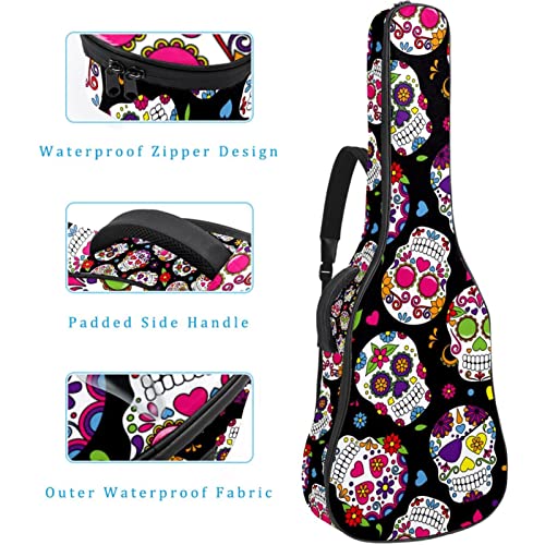 Housse étanche pour guitare acoustique avec double bandoulière et poche pour fête sur le drapeau canadien, Multicolore… - Les Beatles, Paul McCartney, John Lennon, RIngo Starr, George Harrison Housse étanche pour guitare acoustique avec double bandoulière et poche pour fête sur le drapeau canadien, Multicolore… – Image 5